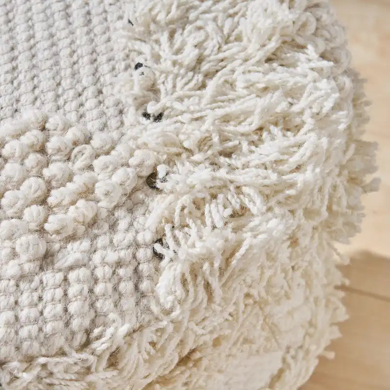 Roja Handcrafted Boho Fabric Stool by Christopher Knight Home