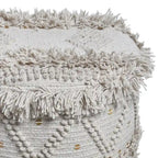 Roja Handcrafted Boho Fabric Stool by Christopher Knight Home