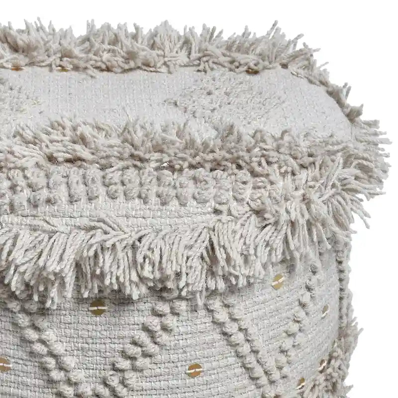 Roja Handcrafted Boho Fabric Stool by Christopher Knight Home