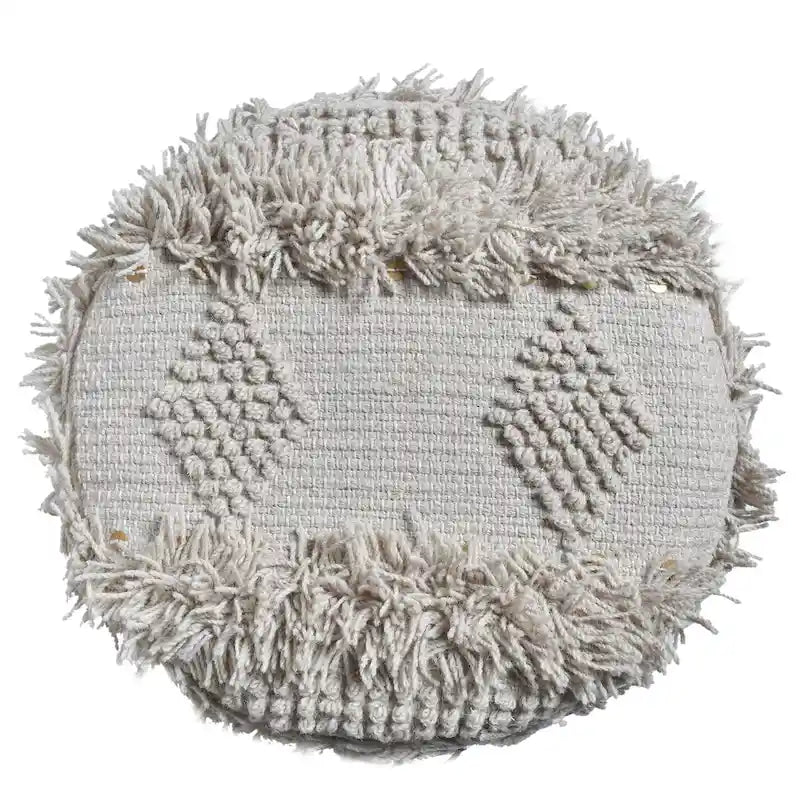 Roja Handcrafted Boho Fabric Stool by Christopher Knight Home