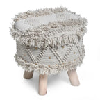 Roja Handcrafted Boho Fabric Stool by Christopher Knight Home
