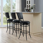 Rachel Black Swivel Bar Stool - N/A
