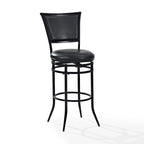 Rachel Black Swivel Bar Stool - N/A