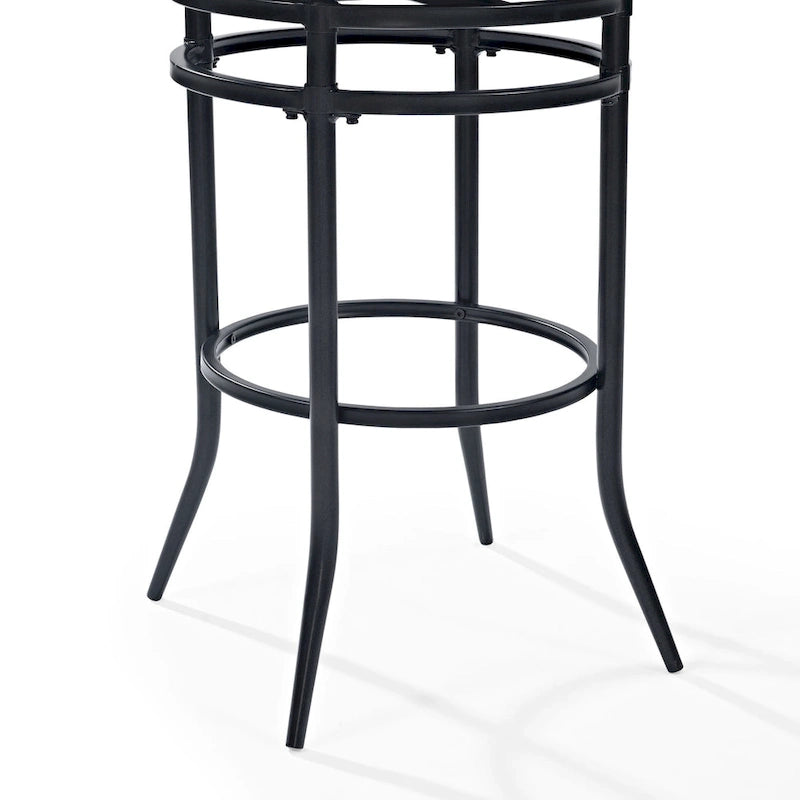 Rachel Black Swivel Bar Stool - N/A
