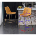 Roundhill Furniture Aufurr Modern Velvet 26.50 Counter Height Stool (Set of 2)