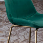 Roundhill Furniture Aufurr Modern Velvet 26.50 Counter Height Stool (Set of 2)