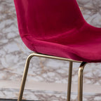 Roundhill Furniture Aufurr Modern Velvet 26.50 Counter Height Stool (Set of 2)