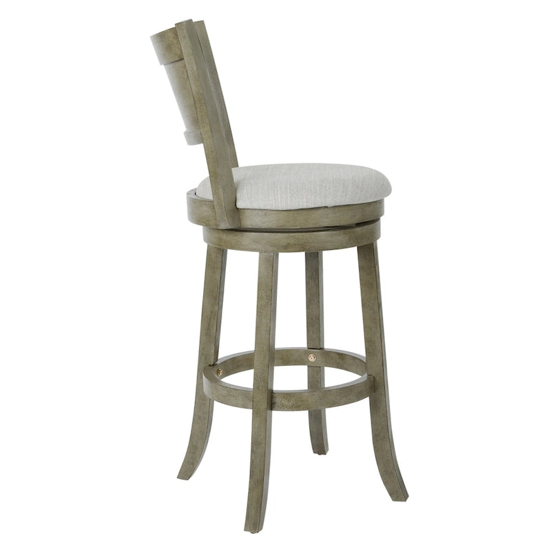 The Gray Barn McNiven 30-inch Swivel Stool with Solid Back
