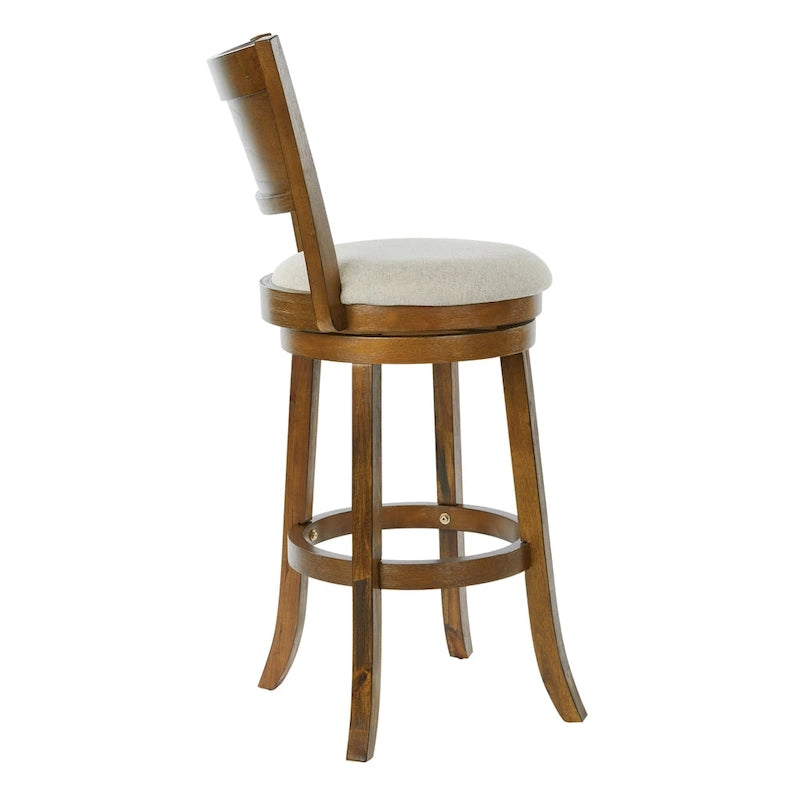 The Gray Barn McNiven 30-inch Swivel Stool with Solid Back