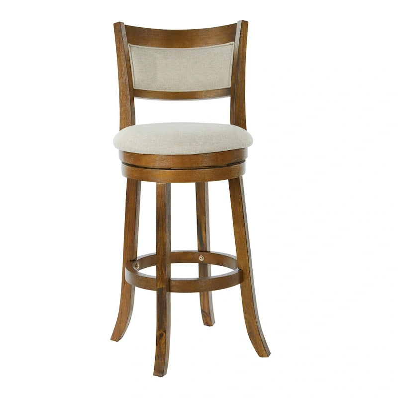 The Gray Barn McNiven 30-inch Swivel Stool with Solid Back
