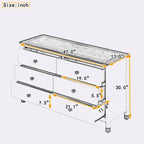 Wooden Storage Dresser with 6 Drawers