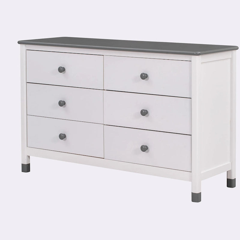 Wooden Storage Dresser with 6 Drawers