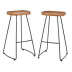 Lifestorey Chapman Scooped-seat Stools (Set of 2)