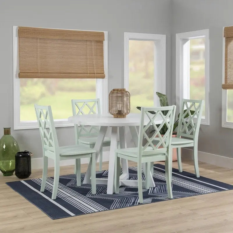 Catron White Round Dining Table