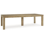 Signature Design by Ashley Galliden Light Brown Dining Extension Table - 44.5  W x 108  D x 30.13  H