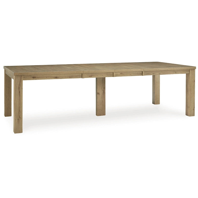 Signature Design by Ashley Galliden Light Brown Dining Extension Table - 44.5  W x 108  D x 30.13  H