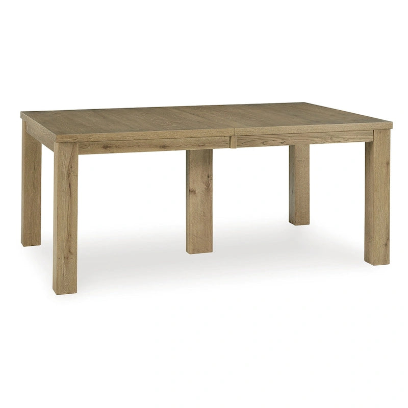 Signature Design by Ashley Galliden Light Brown Dining Extension Table - 44.5  W x 108  D x 30.13  H
