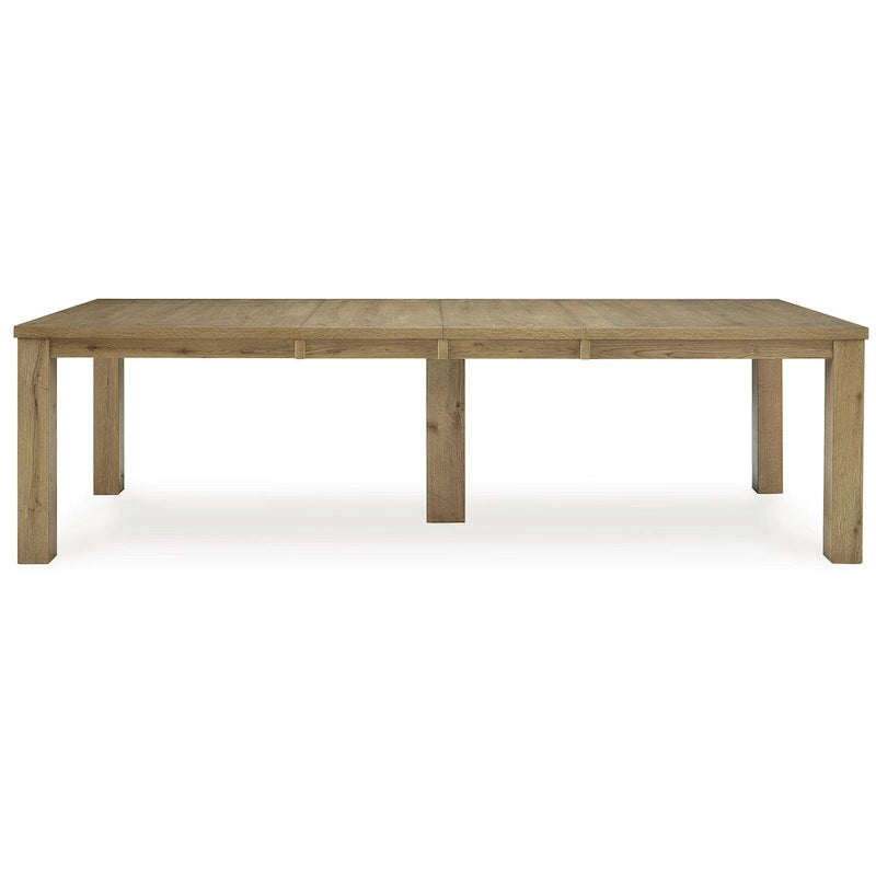 Signature Design by Ashley Galliden Light Brown Dining Extension Table - 44.5  W x 108  D x 30.13  H