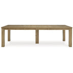 Signature Design by Ashley Galliden Light Brown Dining Extension Table - 44.5  W x 108  D x 30.13  H