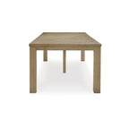 Signature Design by Ashley Galliden Light Brown Dining Extension Table - 44.5  W x 108  D x 30.13  H