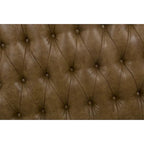 HomePop Draper Light Brown Button-tufted Ottoman