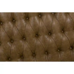 HomePop Draper Light Brown Button-tufted Ottoman