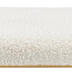 Frisly Shearling Fabric Bench w/ Shelf