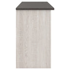 Dorrinson Casual Large TV Stand w/Fireplace Option, White/Brown