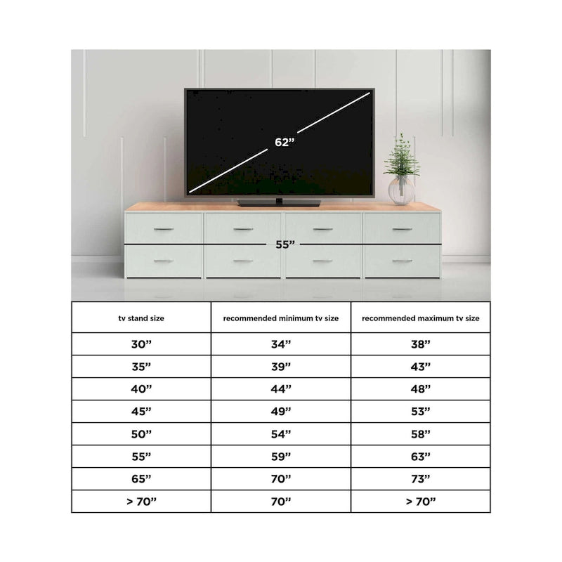 Dorrinson Casual Large TV Stand w/Fireplace Option, White/Brown