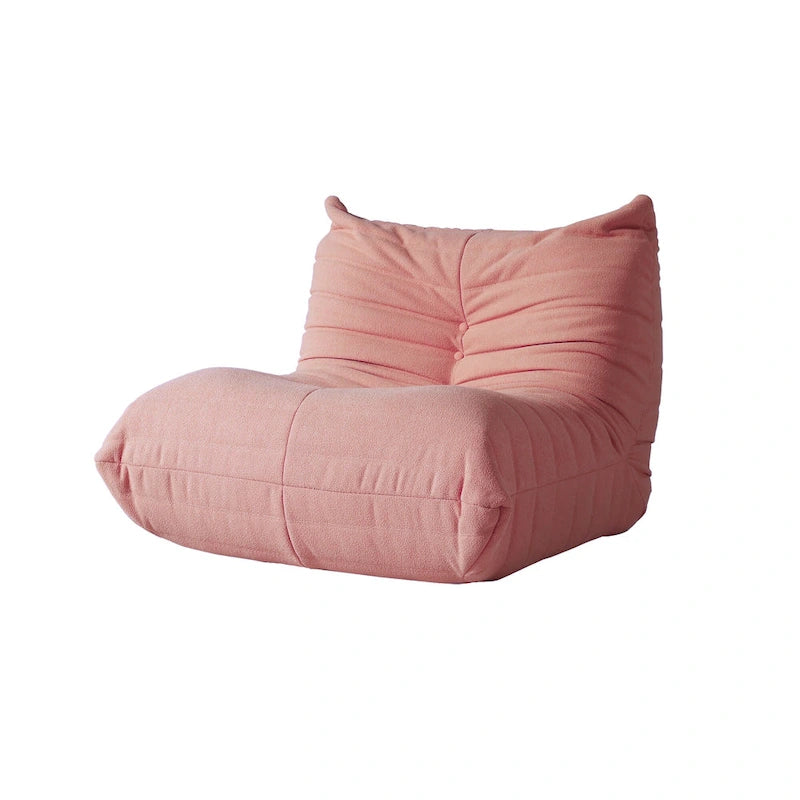 Comfy Lazy Floor Sofa Couch,Teddy Velvet Bean Bag Chairs for Living Room Bedroom Office Salon