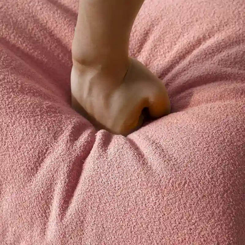 Comfy Lazy Floor Sofa Couch,Teddy Velvet Bean Bag Chairs for Living Room Bedroom Office Salon