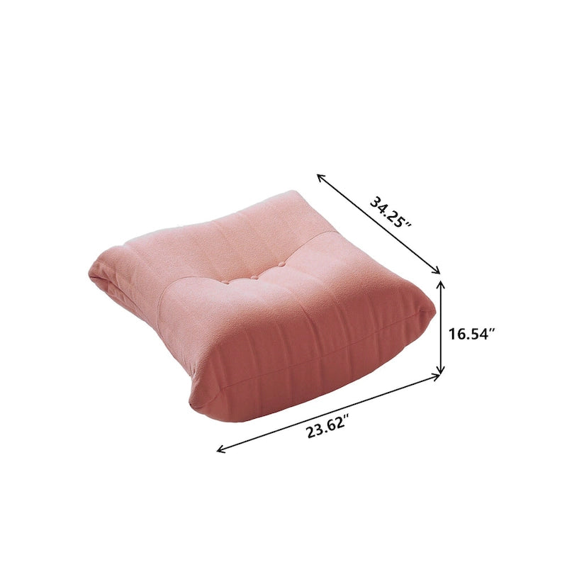 Comfy Lazy Floor Sofa Couch,Teddy Velvet Bean Bag Chairs for Living Room Bedroom Office Salon