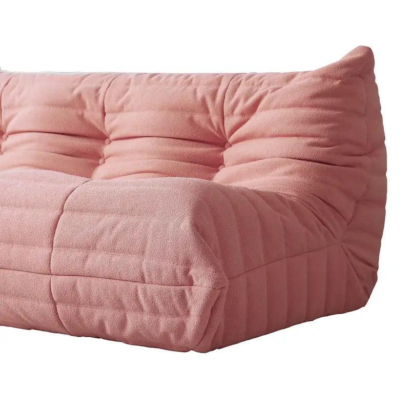 Comfy Lazy Floor Sofa Couch,Teddy Velvet Bean Bag Chairs for Living Room Bedroom Office Salon