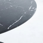 42.1  Tulip Dining Table With Round Marble Pattern Table Top for 4-6 People