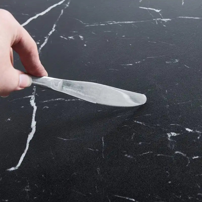 42.1  Tulip Dining Table With Round Marble Pattern Table Top for 4-6 People