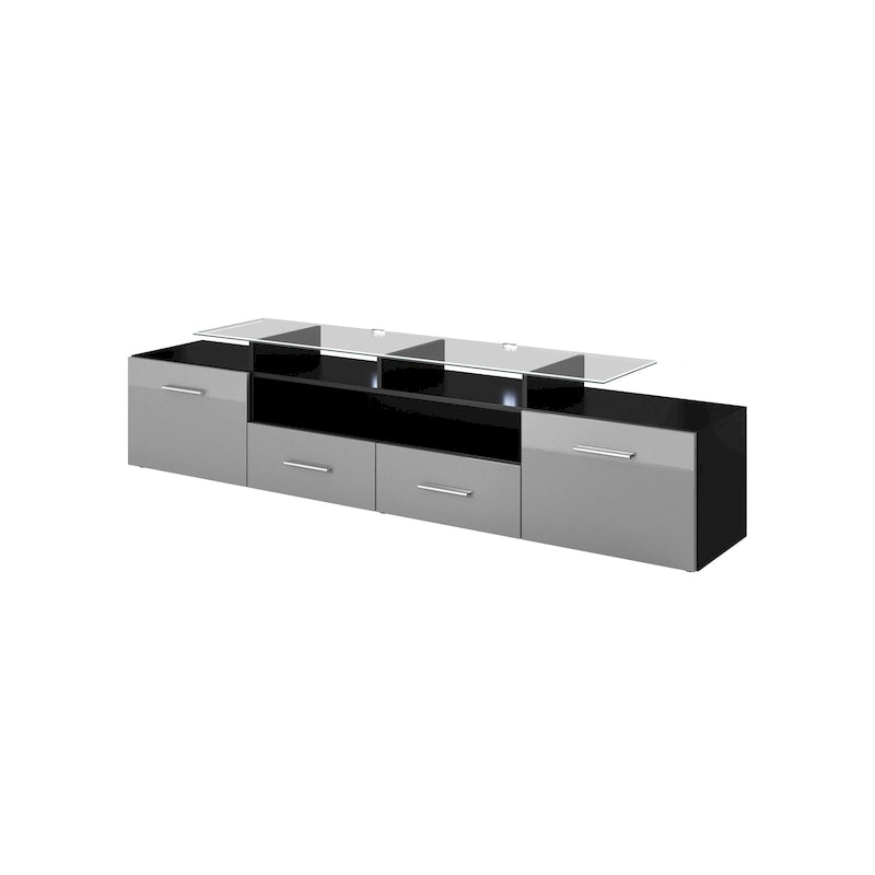 Evora Modern TV Stand with LED Light System