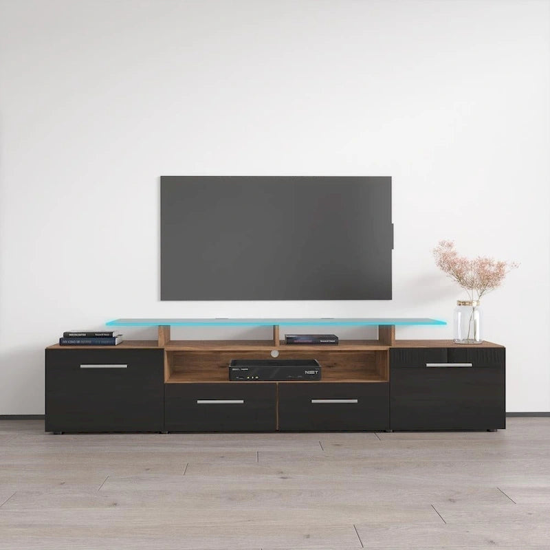 Evora Modern TV Stand with LED Light System
