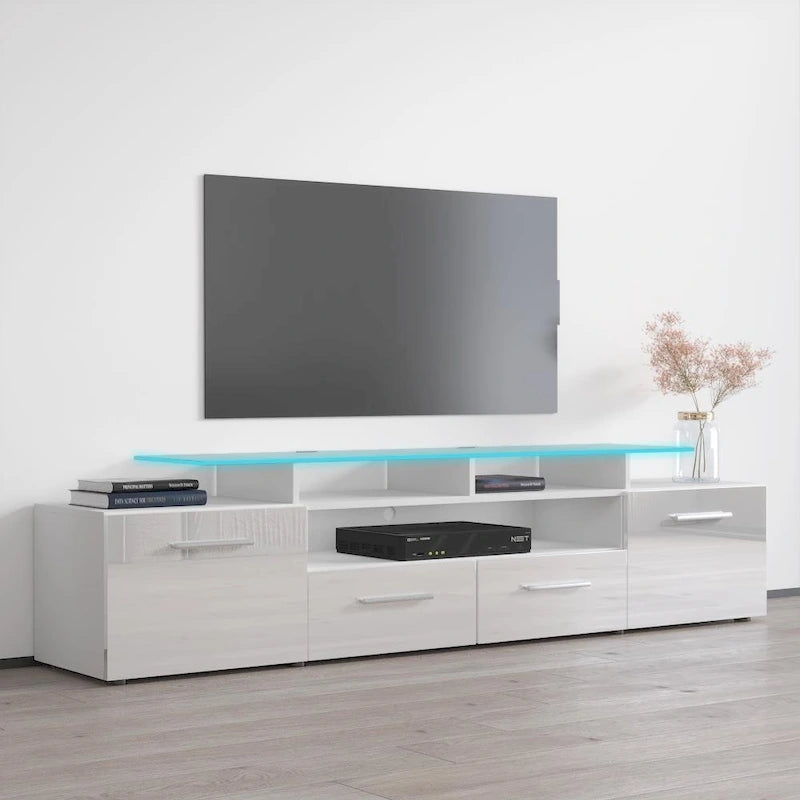 Evora Modern TV Stand with LED Light System