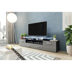 Evora Modern TV Stand with LED Light System