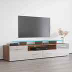 Evora Modern TV Stand with LED Light System
