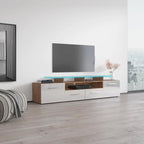 Evora Modern TV Stand with LED Light System