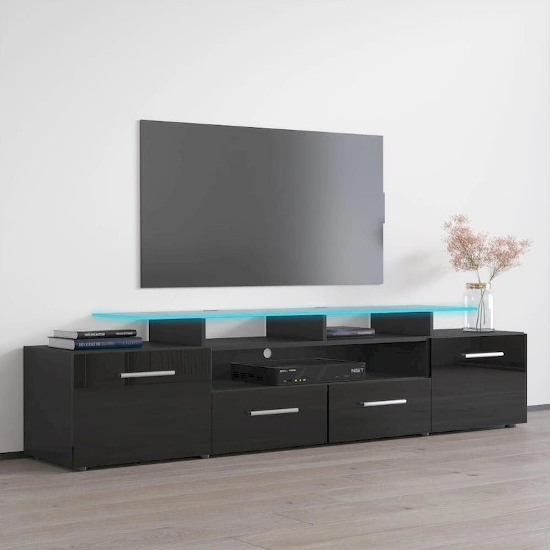Evora Modern TV Stand with LED Light System