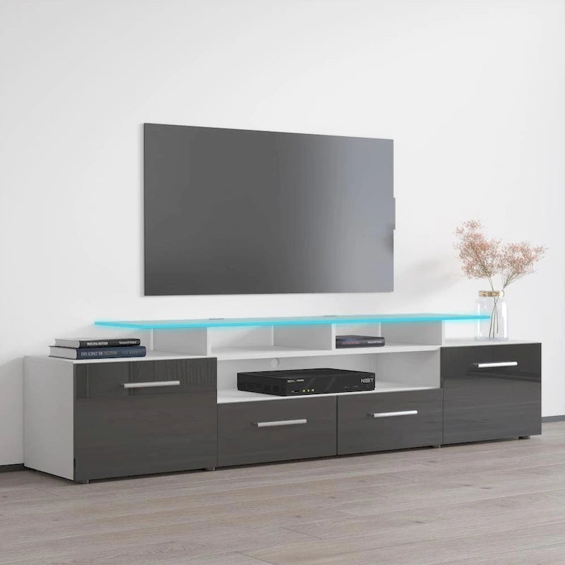 Evora Modern TV Stand with LED Light System
