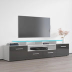 Evora Modern TV Stand with LED Light System