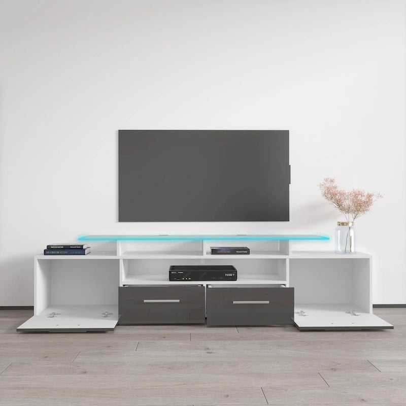 Evora Modern TV Stand with LED Light System