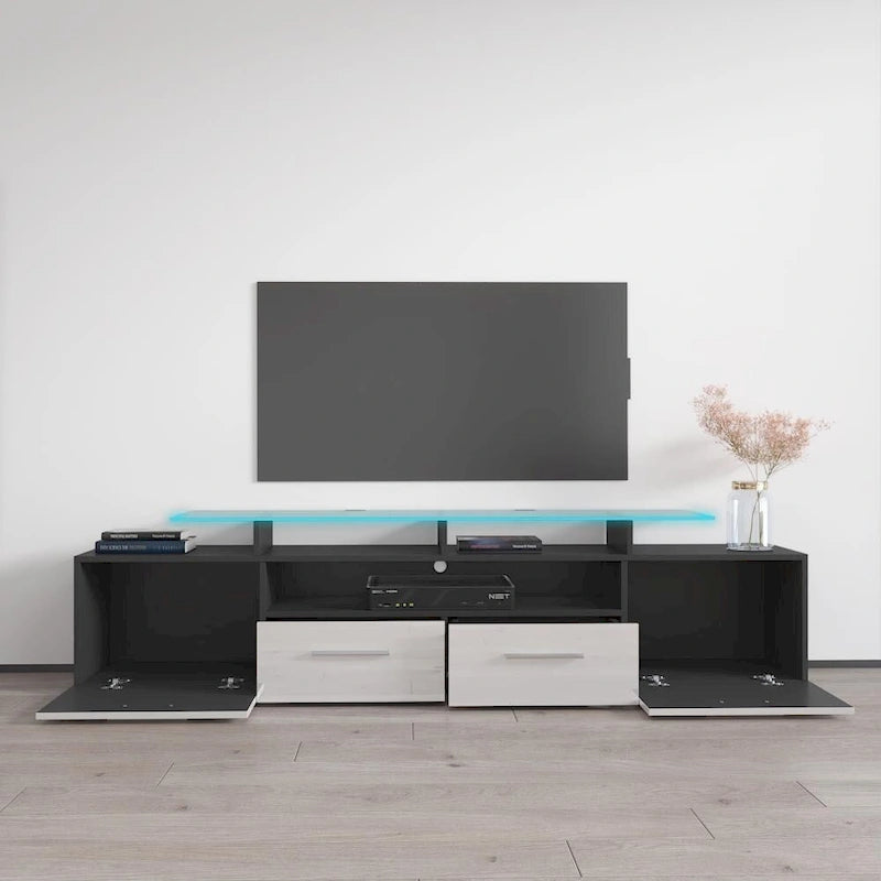 Evora Modern TV Stand with LED Light System