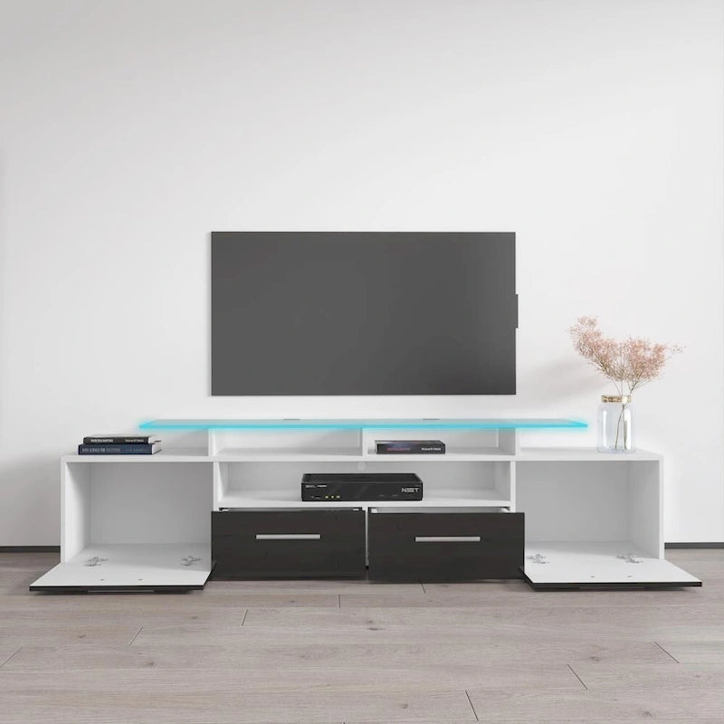 Evora Modern TV Stand with LED Light System