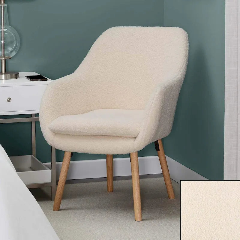 Convenience Concepts Take a Seat Charlotte Wingback Sherpa Accent Armchair