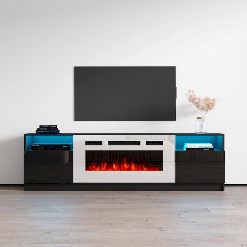 Strick & Bolton Amsden Electric Fireplace TV Stand