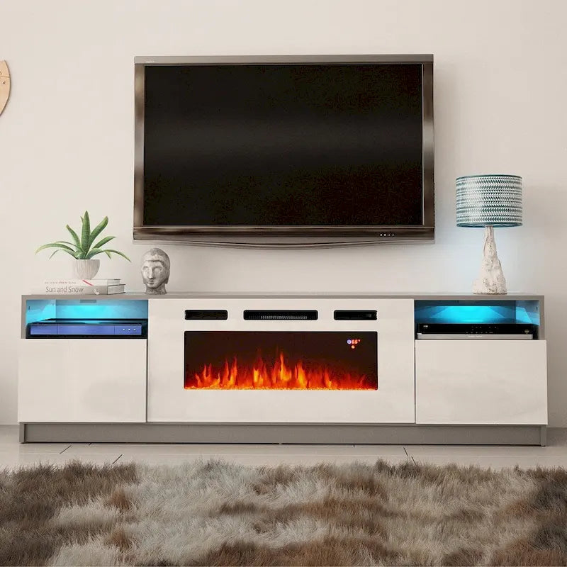Strick & Bolton Amsden Electric Fireplace TV Stand
